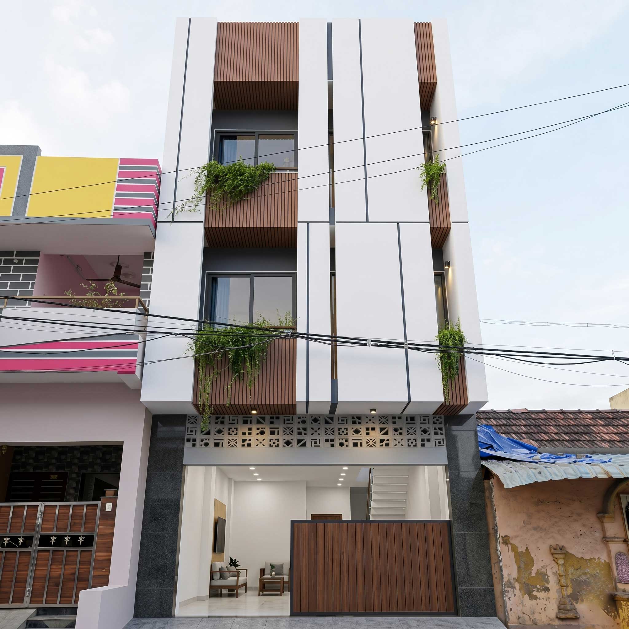 Padmavathy Apartments — alternate elevation study